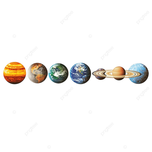 太阳系png贴纸天体艺术插图