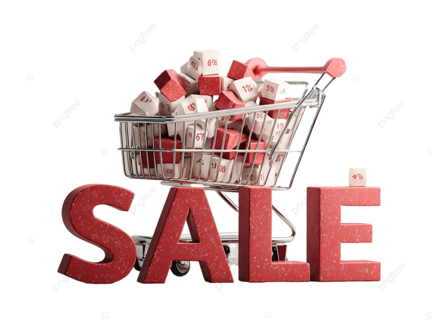 3D 文字销售和购物车设计