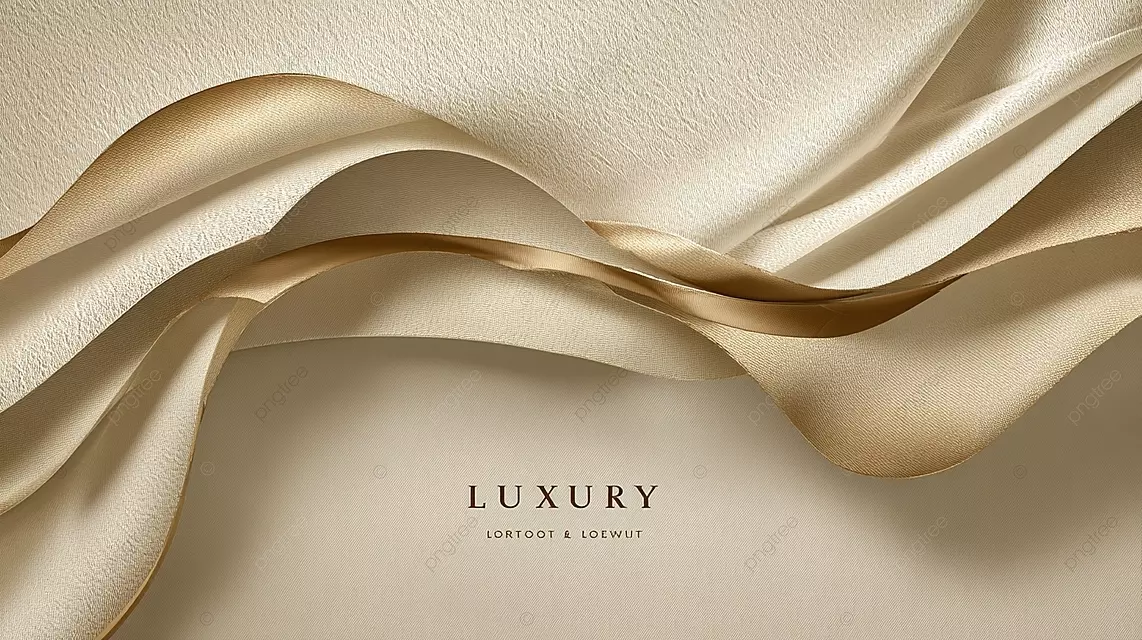 优雅的丝绸面料，带有豪华质地和金色