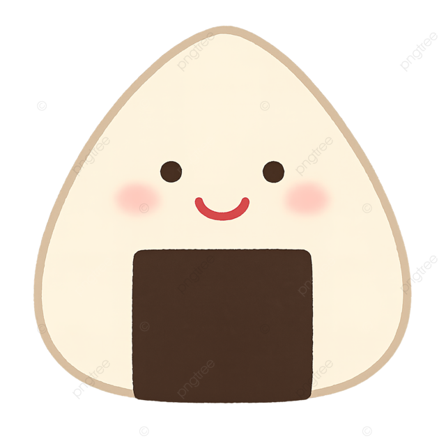 日本海苔饭插画饭团 irasutoya