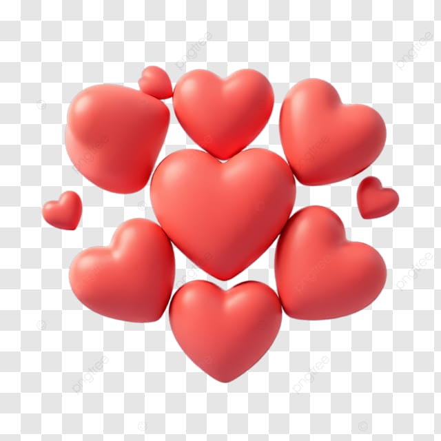 红色爱心环绕