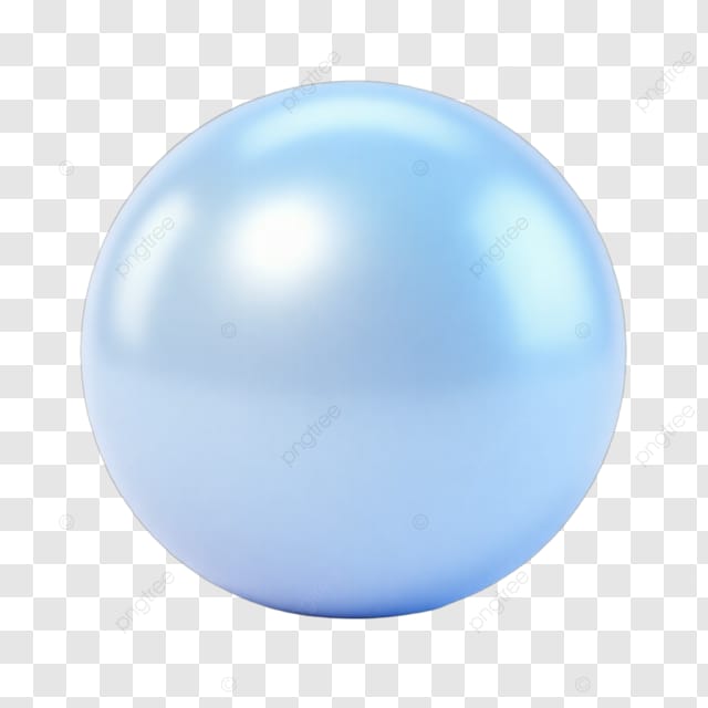 蓝色的球体反射光线