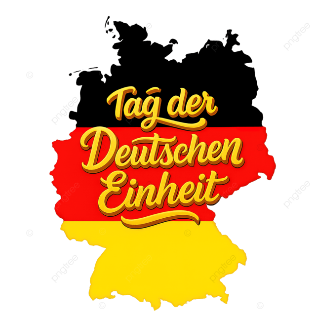 德国统一30周年 十月三日 国庆节 德国地图 联邦鹰