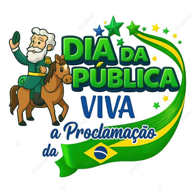 11月15日，巴西共和国公告庆祝插图蓝色主题