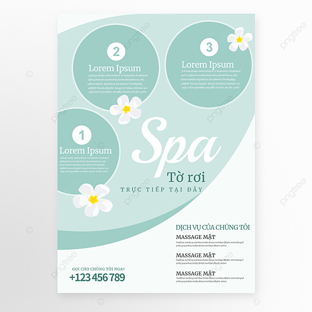 越南语spa美容养生传单