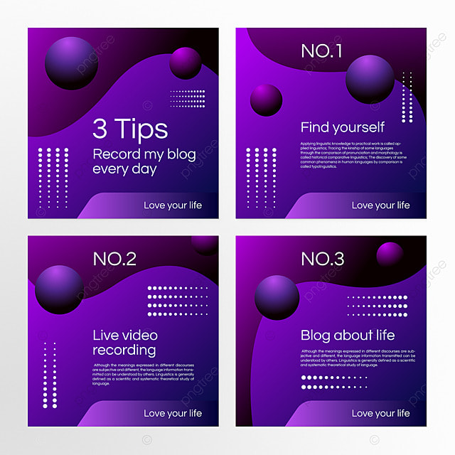 小贴士instagram渐变紫色帖子组图