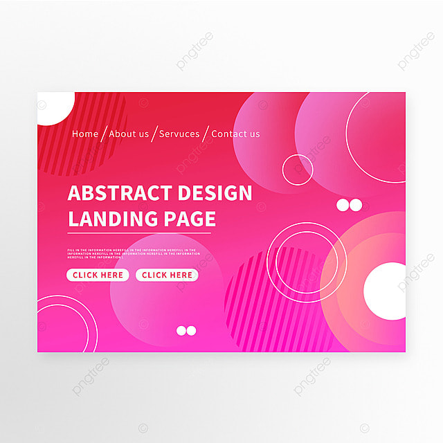 抽象渐变红色简约时尚数字风格落地页