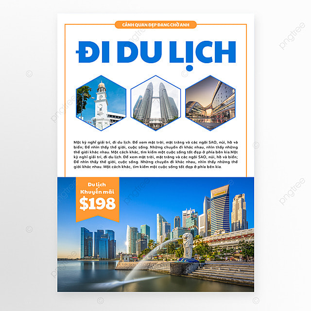 越南旅游宣传传单城市旅行景观传单