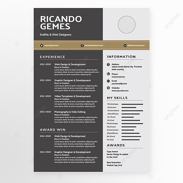 个人简历招聘人力资源棕