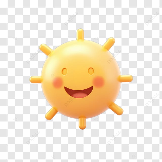 表情符号快乐的小太阳