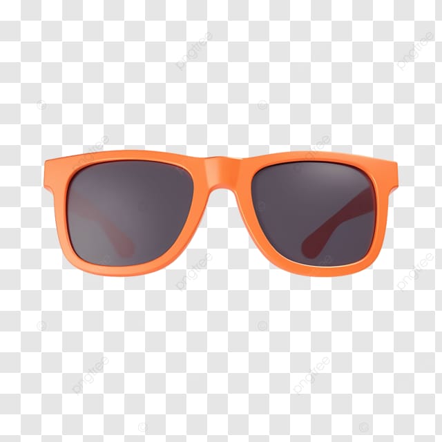 带深色镜片的橙色太阳镜