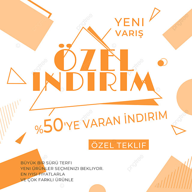 土耳其孟菲斯扁平几何新品销售社交网络不规则图形橙色模板
