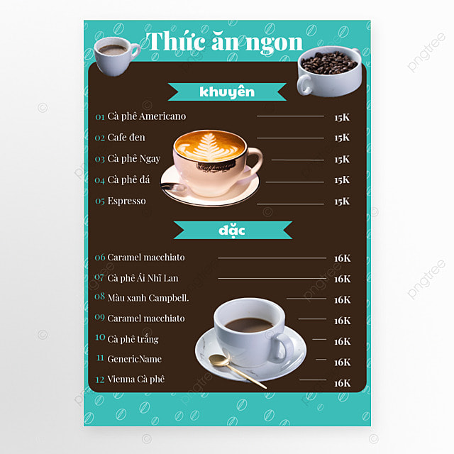 简约公共越南咖啡店价目表