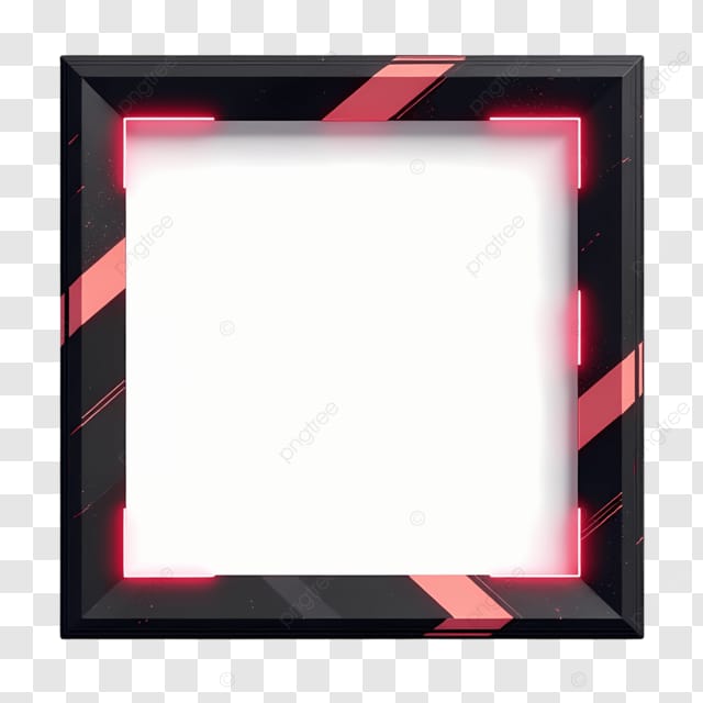 黑色和红色霓虹灯框架