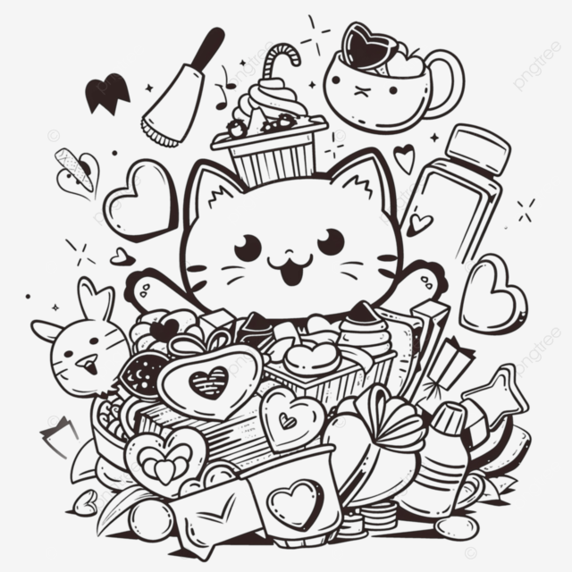 凯蒂猫着色页