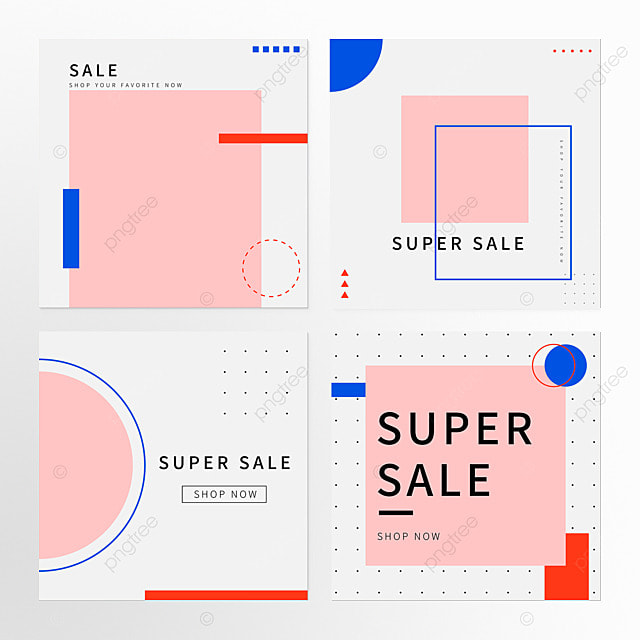 极简社媒促销组图模板