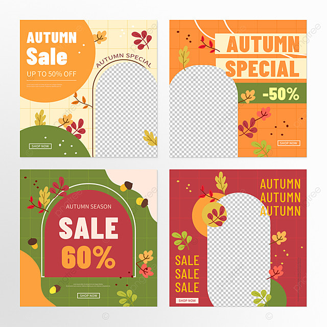 秋季植物活动促销社交媒体组图