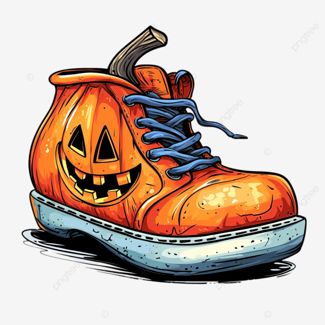鞋子上的卡通南瓜