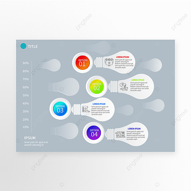 灯泡信息图表商务风格ppt计划