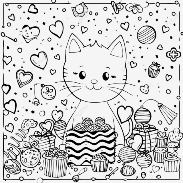 凯蒂猫着色页