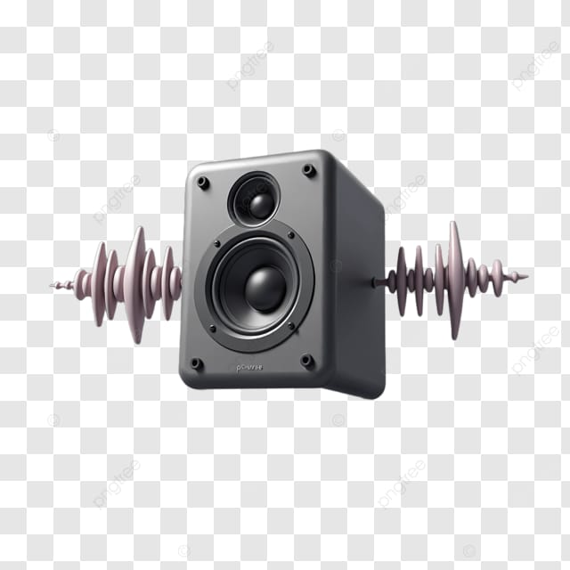 声波的起舞从音箱中传出