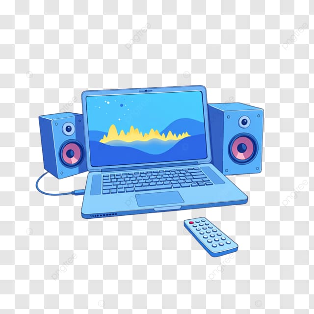 笔记本电脑和扬声器配对