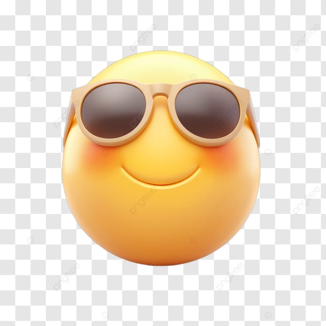 笑脸表情符号戴太阳镜