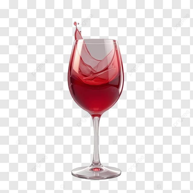 酒杯里的红酒飞溅起来