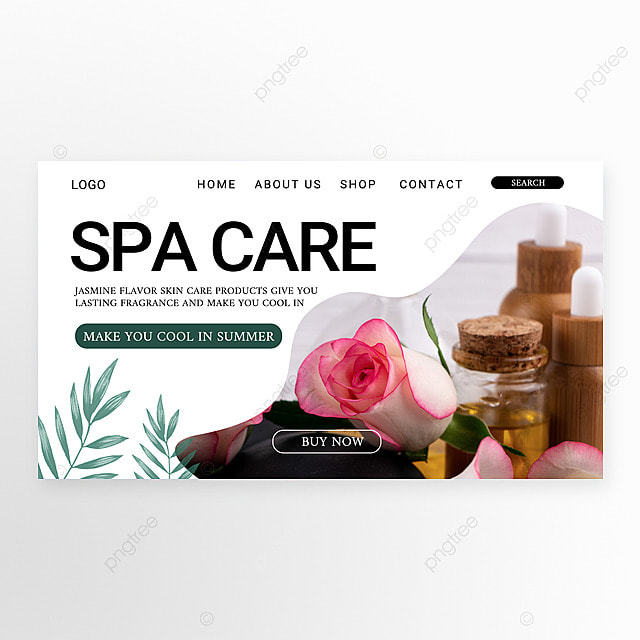 肌肤护理美容涂鸦宣传横幅