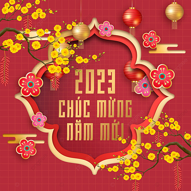 越南传统新年社交媒体模板