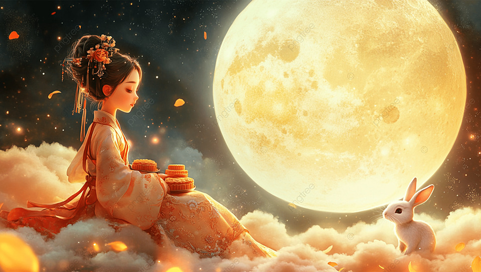 中秋节前夕赏月