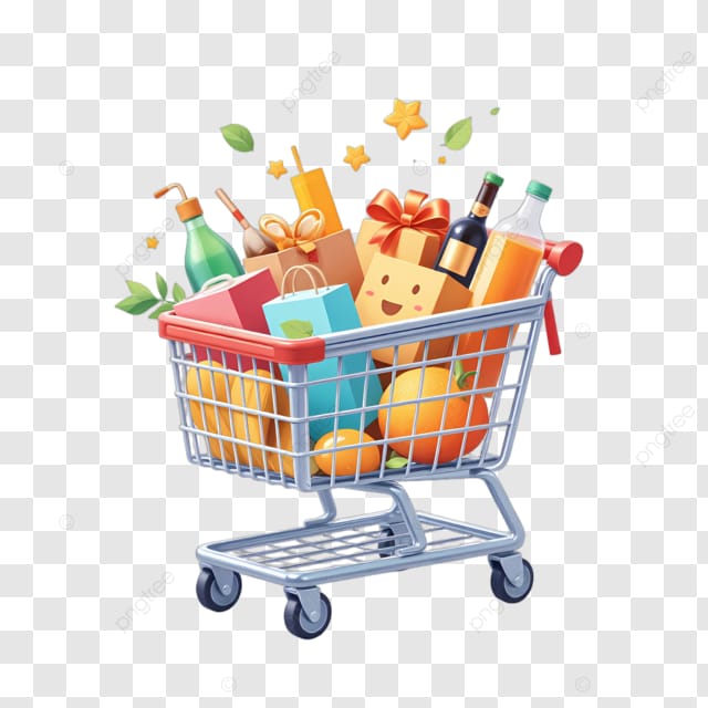 购物车满载物品