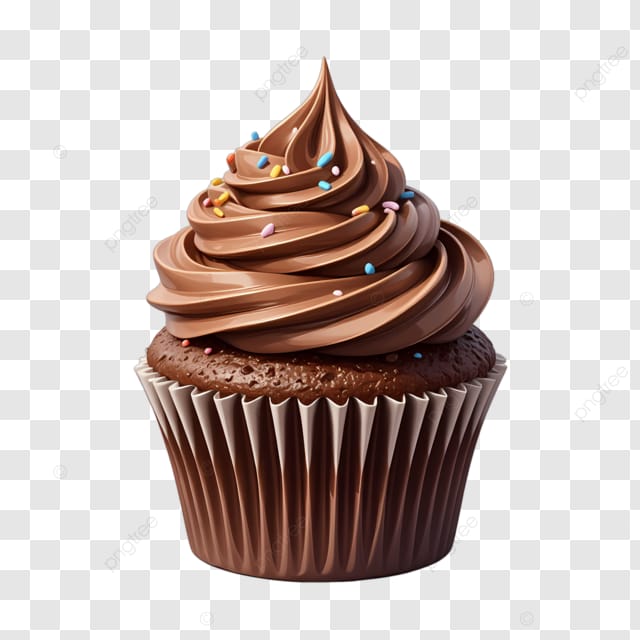 可可杯子蛋糕巧克力糖霜