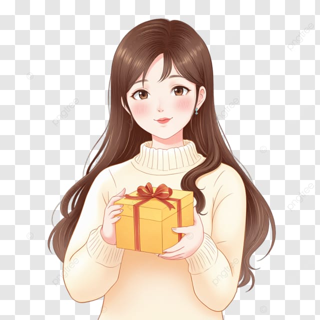 温暖的冬季里有一个女孩送了份礼物