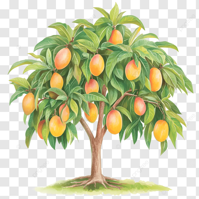 芒果树挂满圆润果实