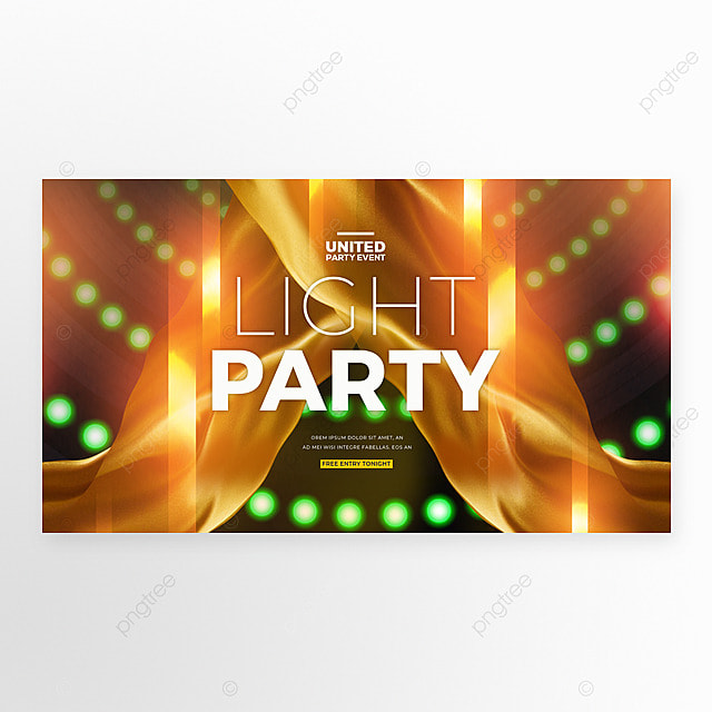 时尚光线个性舞台灯光秀网页横幅