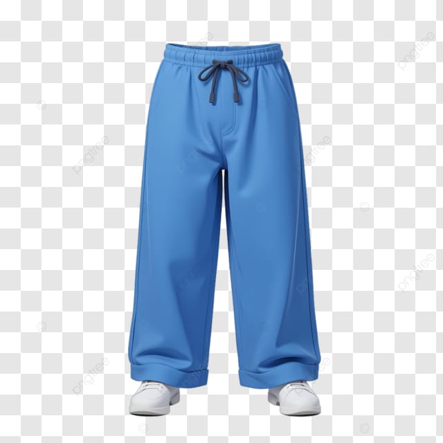 蓝色运动裤 休闲风格