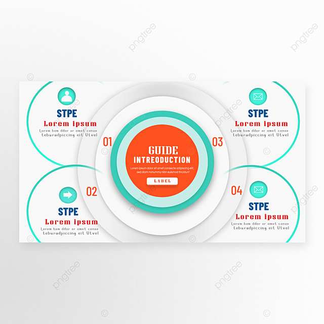 圆体几何品牌指南介绍流程图简约橙色横幅