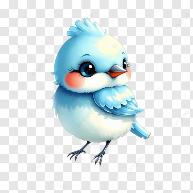 一只蓝鸟站在那里