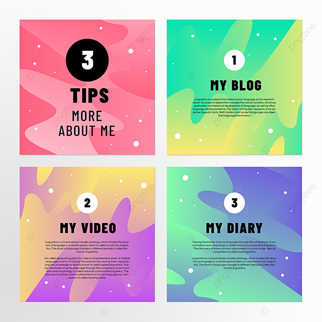 小贴士简约色彩instagram帖子组图