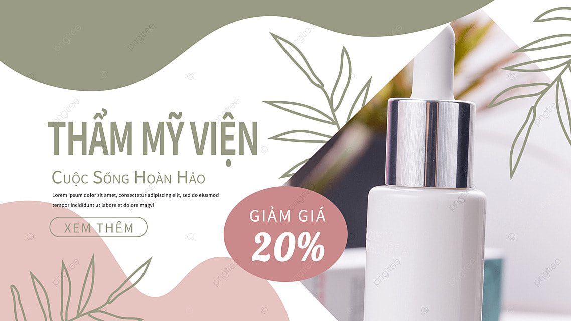 spa美容院按摩护肤创意越南网页横幅广告