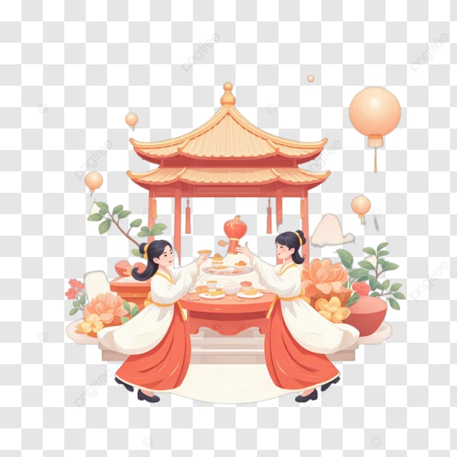 中秋月圆人团圆