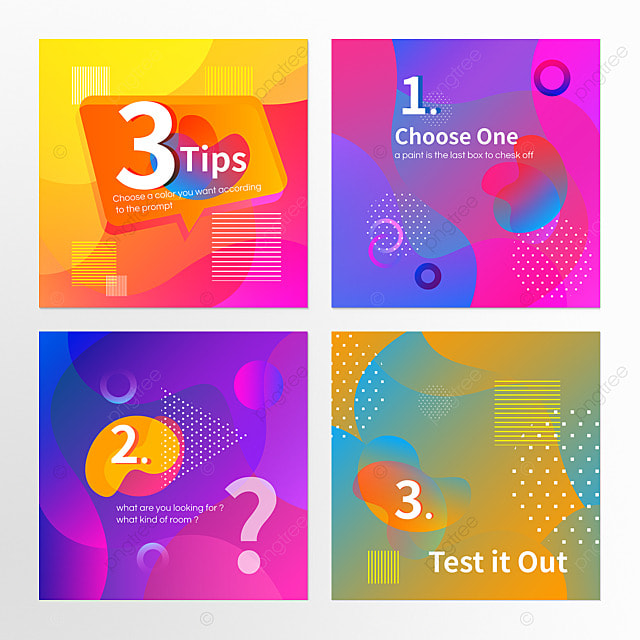 小贴士渐变色instagram帖子组图