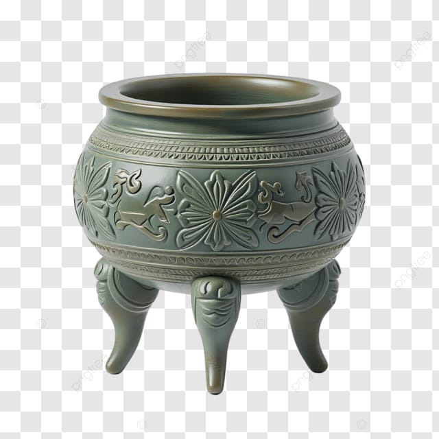 青花瓷香炉精工雕刻