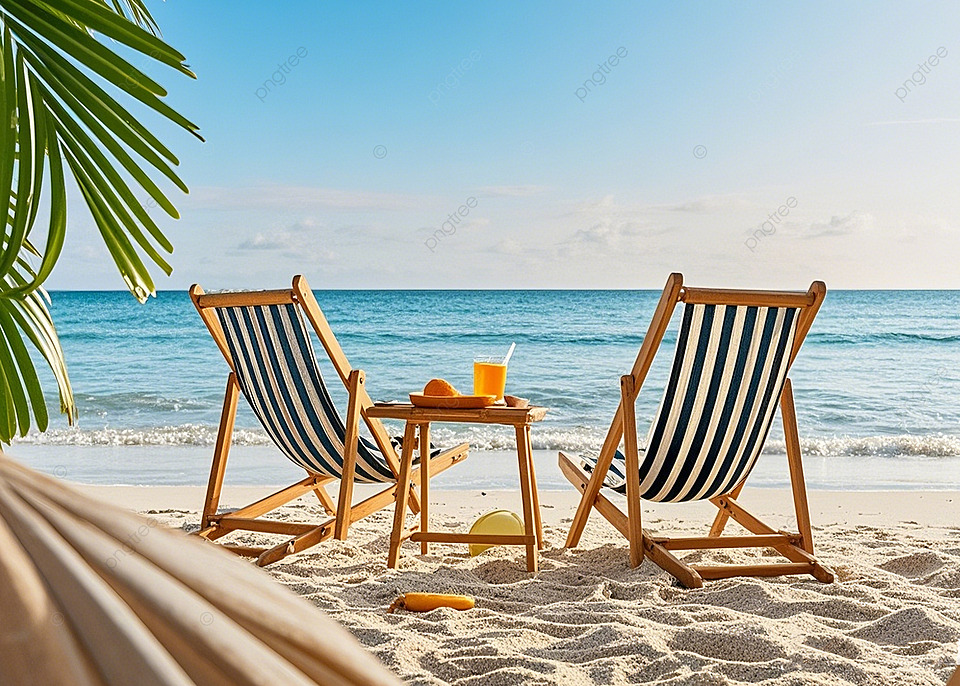 夏日海滩沙滩背景