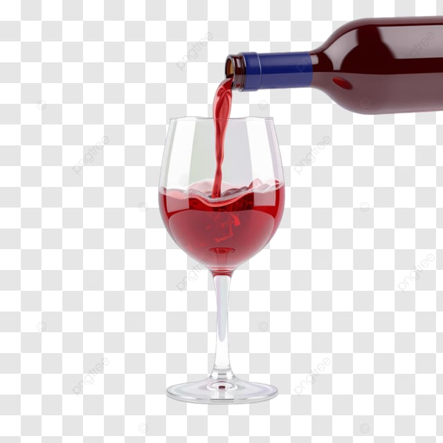 红酒倒入酒杯中