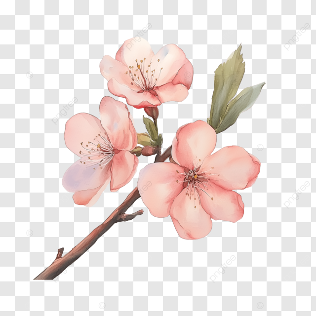 桃花花朵树枝越南新年