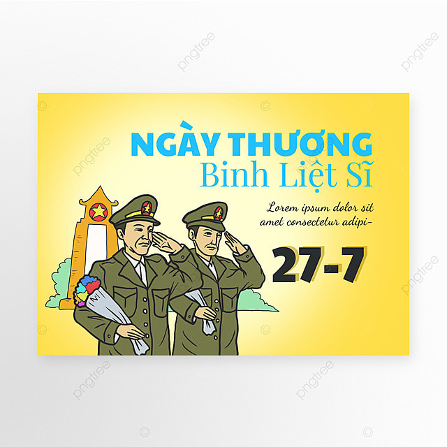 带有黄色宣传模板的越南烈士节