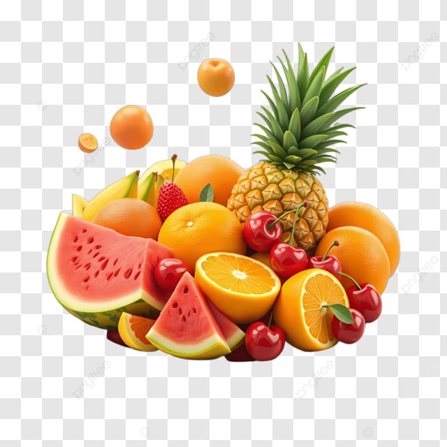 新鲜多彩的水果拼盘