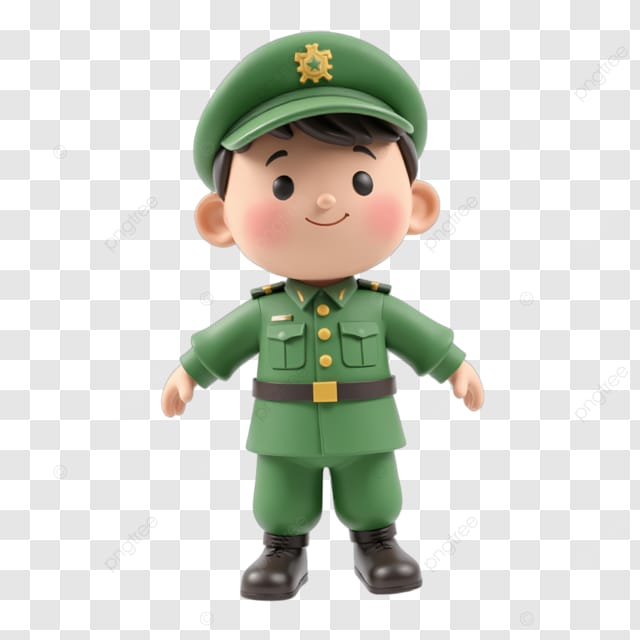 卡通士兵玩偶